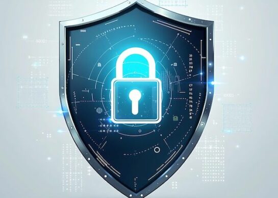 Shield illustration isolated on white background virtual security concept shield illustration _ Premium AI-generated image